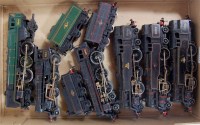 Lot 663 - Tray of mixed locomotives including 3 Hornby...