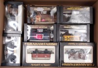 Lot 829 - Box containing 16 Graham Farish boxed wagons,...