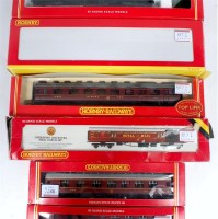 Lot 887 - Hornby R4060, R4061, R4095 LMS coaches (G-BG)...
