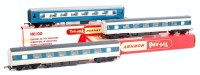 Lot 914 - 2 Triang Hornby blue/grey Pullman cars (G-BG),...