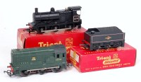Lot 917 - A Triang BR lined black 3F class 0-6-0 engine...