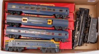 Lot 982 - A Triang TC series blue/yellow double ended...