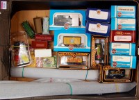 Lot 1038 - A tray containing an Airfix ex GWR 0-4-2T No....