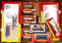 Lot 1042 - 3 sets of 3 Hornby Railroad R6367 coal wagons...