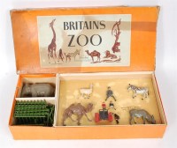 Lot 1238 - Britains Zoo Animals Series, Set 24Z, post war...