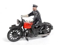 Lot 1253 - Britains, 593B Police Motorcycle, comprising...