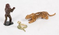Lot 1284 - Britains Zoo Loose Figure Group, 3 late issue...
