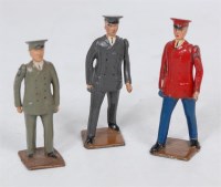 Lot 1285 - Britains Zoo Keepers Figure Group, 3 example...