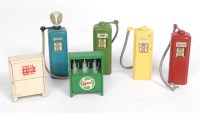 Lot 1372 - Britains Road Series Petrol Pump and Oil Bin...