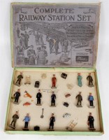 Lot 1379 - Britains Set 158, "Complete Railway Station...