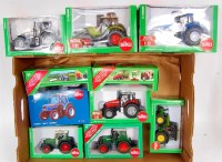 Lot 1388 - Siku 1/32nd scale mixed tractor group, 10...