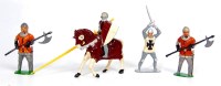 Lot 1419 - Timpo Knights of the Round Table Mounted...