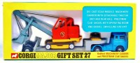 Lot 1607 - Corgi Toys, gift set 27 Priestman shovel on...
