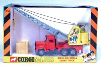 Lot 1610 - Corgi Toys No.1154 Mack Priestman Crane Truck,...