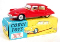 Lot 1618 - Corgi Toys, 210S Citroen DS19, red body with...