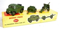 Lot 1938 - Dinky Toys, 697 25-pounder field gun gift set...