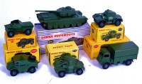 Lot 1955 - Dinky Toys Boxed Military Group, 6 Boxed...