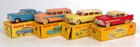 Lot 1968 - Dinky Toys play worn boxed saloon group, 4...