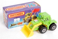 Lot 2313 - Matchbox Superfast No.29 Tractor Shovel, lime...