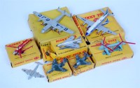 Lot 1983 - Dinky Toys Boxed playworn and loose aircraft...