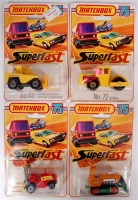 Lot 2304 - Matchbox Superfast carded diecast group, 4...