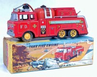 Lot 3163 - Bandai (Japan) tinplate and friction drive...