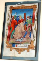 Lot 47 - Hand coloured leaf from Book of Hours, Rouen,...