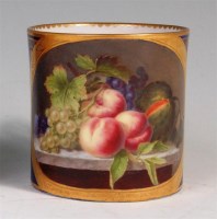 Lot 73 - A Sevres porcelain coffee can, finely...