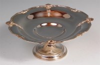 Lot 105 - A Walker & Hall silver pedestal comport, of...