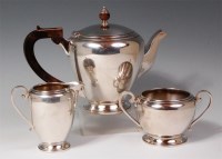 Lot 108 - A Hamilton & Co of Calcutta silver three piece...