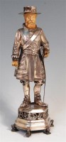 Lot 134 - A circa 1900 Continental white metal...