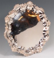 Lot 150 - A late Victorian silver salver, of shaped...