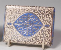 Lot 153 - A Continental silver and enamel ladies...