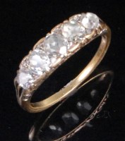 Lot 178 - A late Victorian yellow gold diamond set...