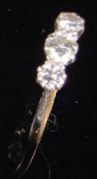 Lot 183 - A yellow gold and platinum diamond set ladies...
