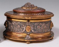 Lot 294 - A late 19th century French bronze and silver...
