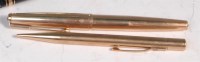 Lot 300 - A Parker cased 12ct rolled gold fountain pen...