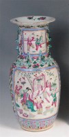 Lot 336 - A 19th century Chinese famille rose vase,...
