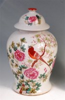 Lot 338 - A Chinese porcelain vase and cover, of good...