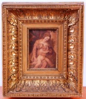 Lot 363 - 19th century school - Mother with child and...