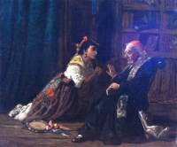 Lot 367 - Henry Woods (1846-1921) - The dancers plea,...