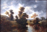 Lot 386 - John Moore of Ipswich (1820-1902) - An evening...