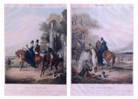 Lot 392 - After F C Turner - Set of four Hawking colour...