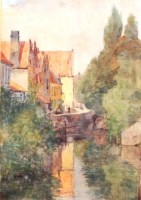 Lot 398 - William Brymner (Canada 1855-1925) - Canal in...