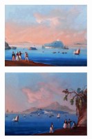 Lot 399 - Carlo Agostino - Neapolitan coastal scenes,...
