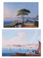Lot 400 - Carlo Agostino - Neapolitan coastal scenes,...