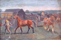 Lot 407 - Follower of Sir Alfred Munnings - The Horse...