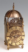 Lot 428 - A Victorian brass lantern clock, in the 17th...