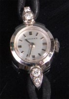 Lot 176 - A ladies Huguenin 18ct white gold cased...