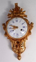 Lot 445 - A late 19th century French gilt bronze cartel...